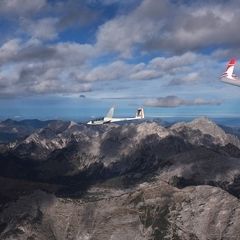 Flugwegposition um 11:22:27: Aufgenommen in der Nähe von Gemeinde Ramsau am Dachstein, 8972, Österreich in 4187 Meter